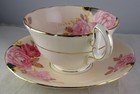 Aynsley Vintage Rare Large Pink Roses Tea Cup   Saucer Set Beautiful Condition