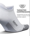 3 Pairs Feetures Elite Light Cushion No Show Tab Socks Medium - Unisex