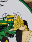 Vintage John Deere Porcelain Sign Old Farm Tractor Equipment Dealer Sale Service