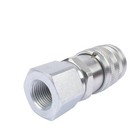 3 8  Flat Face Hydraulic Quick Connect Coupler Set   1 2  Npt Thread  Ff38m-08n