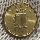 1998 Malta 1 Cent Coin Common Weasel Ferret Animal Wildlife