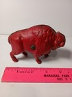 Cast Iron Red Bison Bank - For Storing Your Hard Earned Coinage