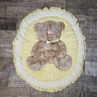 Vintage Bear Quilt Baby Crib Set Bedding With Accessories 80s 1980s Fluffy