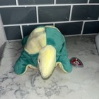 Ty Pillow Pals    snap    The Green   Yellow Turtle Plush Toy 1996