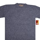 Men Handmade Andean Alpaca Solid Gray Sweater Sz Xl