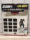 Vintage Lite Brite Gi Joe Picture Refill Sheets Hasbro 1982 Most Are Undone