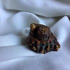 Chinese Deer Antler Lion Foo Dog Chop Stamp Seal Antique Carving Hediao Netsuke