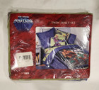 He Man Masters Of The Universe Twin Sheet Set Skeletor New Vtg Rare 3 Pieces