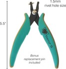 The Beadsmith Vintaj Tools 1 5mm Metal Hole Punch Pliers With Gauge Guard        