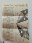 Vintage Antique Quilt Patterns Mill Wheel Evening Star Flower Garden