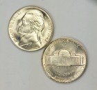 1942 P Uncirculated Jefferson Nickel Choice To Gem Bu  35  Silver