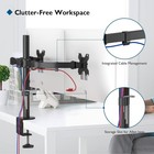 Soporte De Doble Escritorio Para Monitor Montura Ajustable 13-27 Inches Lcd  led