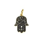 Two Tails Pet Company    black Dog Hamsa Enamel    Personalized Dog Id Tag  Black