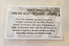 Kiss  Feed The Children Tour Pledge Platinum Card Promo Psycho Circus  5473