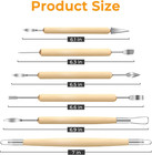 6 Pack Clay Tools Kit  Pottery Sculpting Tools  Polymer Carving   Molding Set
