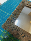 Vintage Vanity Mirror Dresser Tray Rectangle 16 5 x11 5  Goldtone Filigree