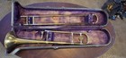 1923-24 York Baronet Trombone In King Case - Needs Work - See Description