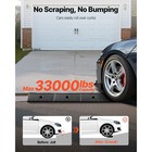 Uimoso 38 5  X 5 9  X 2  Rubber Driveway Curb Threshold Ramp 33069lbs Capacity