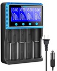 Smart Universal 18650 Battery Charger With Lcd Display For Ni-mh  Li-ion  Aa  Aa