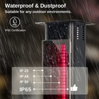 East Oak Patio Heater  1500w Infrared Electric Heater  Portable Premium Tower Ou