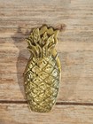 Vintage brass pineapple paper Clip   letter Holder 3 1 2 
