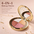 Eyes   Cheeks Makeup Palette - 4-in-1 Eyeshadow  Blush  Highlighter   Bronzer Wi