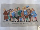 Patti Mann Needlepoint Canvas Hand Painted Children Watching Parade 23    By 15   