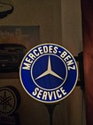 Mercedes-benz Service Round Wall Advertising Sign Blue white Automobiles