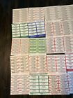 Large Lot Of 250 Original Jukebox Record Title Strips - 25 Sheets Of 10  910