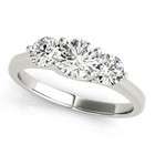1 4 Ct Three Stone Diamond Women s Wedding engagement Ring Crafted In 14k Gold