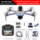 4k Drone With Camera Quadcopter Gps Wifi 2x25 Mins Flight Time Brushless Motor