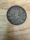 Belgium 5 Franc 1869 Silver Coin 90  Silver Coin Rim Ding  25 Grams