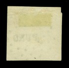 Peru 1858 Coat Of Arms   peso  Buff  Scott   6 Used   puno   Postmark