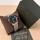 Bulova Marine Star 98b301 Blue Dial 45mm Stainless Steel Men s Quartz Watch