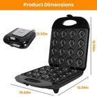 Mini Donut Maker Machine Home Non Stick Coating Double-side Heating Donut Maker