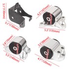 Swap 3bolt Chrome 65a Engine Motor Mount Kit For 96-00 Civic Ek B16 B18 B20 B