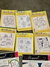 Large Lot Of  14 Vintage Embroidery Transfer Patterns Vogart  Aunt Martha   s