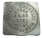 Dayton  Ohio  Hotel Miami  Hickey Brothers   1 00 Token   01310  