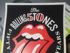 Lithograph Rolling Stones 50 Years Shepard Fairy Signed Numbered Genuine