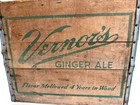 Vintage 1950 s Vernor s Ginger Ale Wooden Advertising Crate