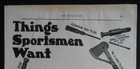 1902 Marble Safety Axe Co Gladstone Mi Fish Knife Hatchett Matchbox Moose Ad