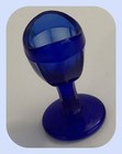 Vtg Elder-flower Lotion Co Cobalt Blue Glass Eye Wash Cup - 2      Tall