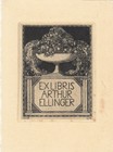 4 Exlibris Bookplates Etching Wilm 1887-1953 Mythology Ornamentation Antique Lot