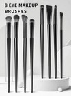 8 Pcs Eye Makeup Brush Set Shadow Blending  Pencil Brushes Cosmetic Tool