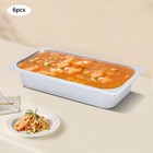 6 Pack 2 5   Deep 1 3 Size Steam Table Pans Stainless Steel Pan Hotel Restaurant