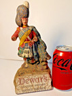 Vintage Dewar s White Label Scotch Whisky Highlander Promo 9  Figurine  read 