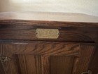 Vintage White Clad Oak Wood Ice Box Nightstand Cabinet Chest End Table
