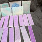 Embossing Folders   Stencils Lot Plastic Floral Lace Geometric For Scrapbooking