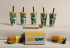 Mini Brands Food Toys Subway Lot      Item a7