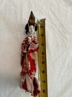 3 Vintage Japanese Geisha Dolls Kimono 7        fair    Condition 